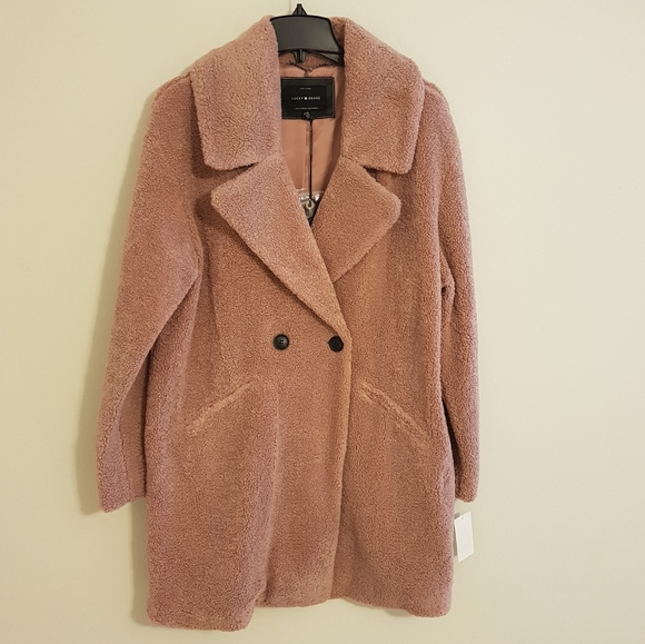 Lucky brand faux teddy fur coat in Large - Picture 6 of 10